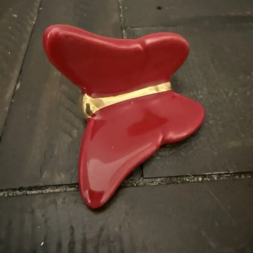 Nora Fleming A291 Red Butterfly mini - Limited Signing Release - NWT